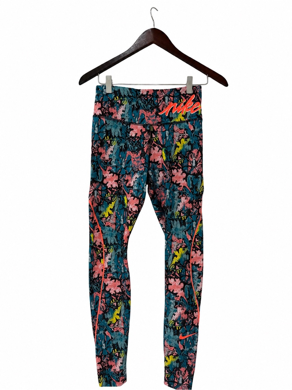 Nike Dri-FIT Floral Print Leggings Size Small Athletic Running Workout Pants